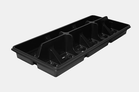 SLF R 12 Flat Tray Black - 100 per case - Grower